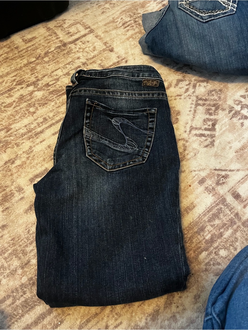 Dark Blue Women Silver Jeans